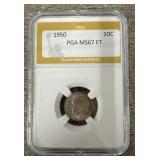 1959 PGA MS67 FT Silver Dime