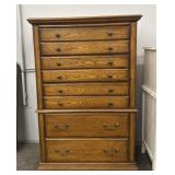 Solid Oak 5-Drawer Dresser