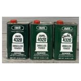 (3) IMR 4320 Smokeless Powder