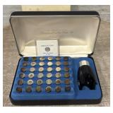 .925 Franklin Mint Presidential Mini-Coin Set