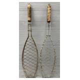 (2) Handheld Fish Grilling Baskets
