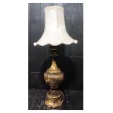 Vintage Brass Lamp With Shade