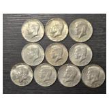 (10) Silver Kennedy Half Dollars: 40% Silver #2