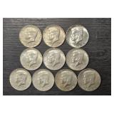 (10) Silver Kennedy Half Dollars: 40% Silver #1