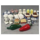 (12) Assorted Salt and Pepper Shaker Sets