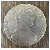 1780 Silver Austria Thaler Restrike Coin