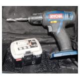 Ryobi Drill & 12v Battery