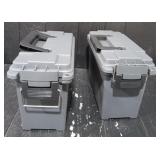 (2) Plastic Ammo Cans