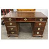 Antique Style Wooden 8-Drawer Desk