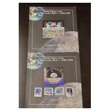 (2) World Tribute Moon Landing Stamps