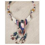 Native American Beaded Hummingbird Necklace