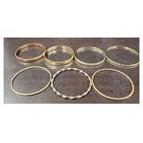 (7) Ladies Bangle Bracelets