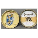 (2) Vintage Olympia Beer Trays