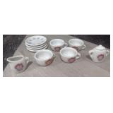 Vintage Raggedy Ann Mini Tea Set