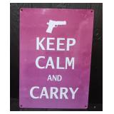 Keep Clam Tin Sign