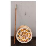 Vintage Handmade Native American Drum