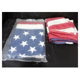 (2) American Flags