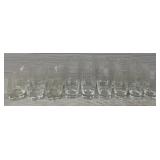 18 Piece Paneled Drinking Glass Set
