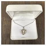 Vintage Sterling Silver Heart Locket