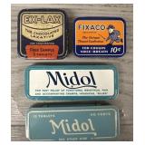 Assortment of Vintage Tin Containers
