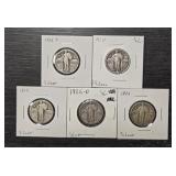 (5) Standing Liberty Quarters #3