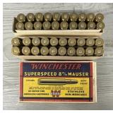 (40) Rounds Win Superspeed 8mm Mauser Ammo