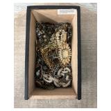 Cigar Box Full of Rhinestone Jewelry