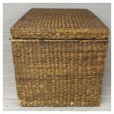 Wicker Storage Ottoman