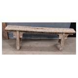 Vintage Chinese Wood Bench