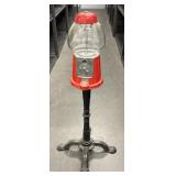 Red Gum Ball Machine w/ Stand