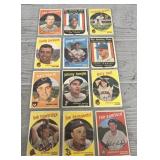 Original 1959 Topps Baseball Card Lot #1