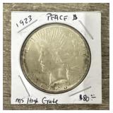 1923 Silver Peace Dollar