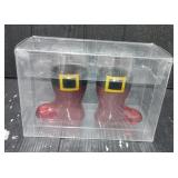 Set of Santa Boots Shot Glasses Sealed