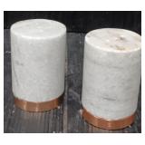 Set of Marble Stone Salt & Pepper Shakers