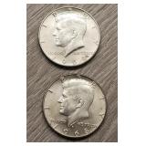 1964 & 1968 Kennedy Half-Dollars
