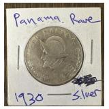 1930 Medio Balboa Silver Coin