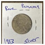 1953 Cuarto De Balboa Silver Coin