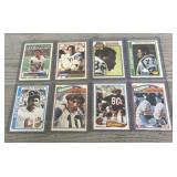 (8) Vintage Stow Rookie Football Cards