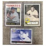 (3) Mickey Mantle Cards