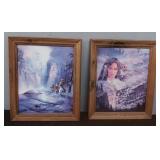 (2) Signed Prints In Frames