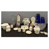(19) Assortment of Porcelain and Glassware