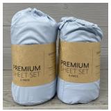 (2) Premium 6-Piece Queen Sheet Sets
