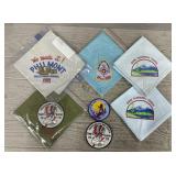 (5) Boys Scouts Bandannas/Scarves & (2) Patches