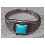 Sterling Silver Ring With Turquoise Stone