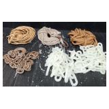 Variety of Rope Plastic Chain & Chain w/ Hook