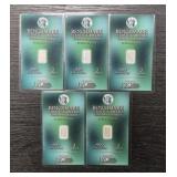 (5) Benchmark 2-Grain Silver Bars #2