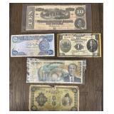 (5) Assorted Currency Bills