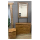 6-Drawer Dresser & Mirror w/ Night Stand