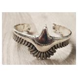 Sterling Silver Eagle Cuff Bracelet