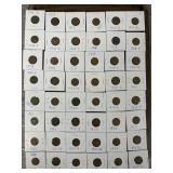 (48) Assorted Wheat Cents